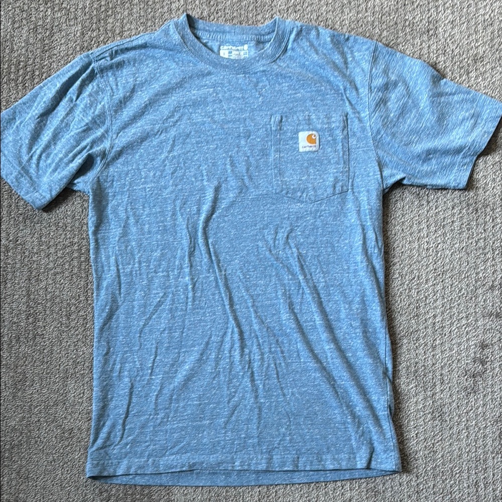 Carhartt Blue Short Sleeve Tee Classic Crew Neck